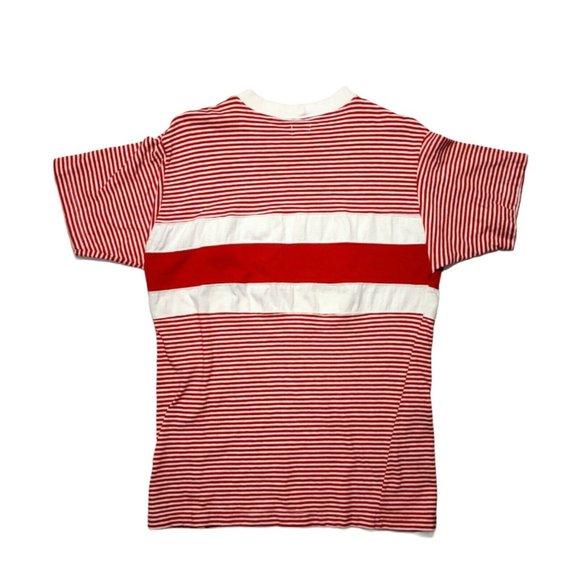 Vintage Guess Jeans 1990s OG Striped Tee - Red/White VTG M ASAP ROCKY STYLE - Picture 5 of 6
